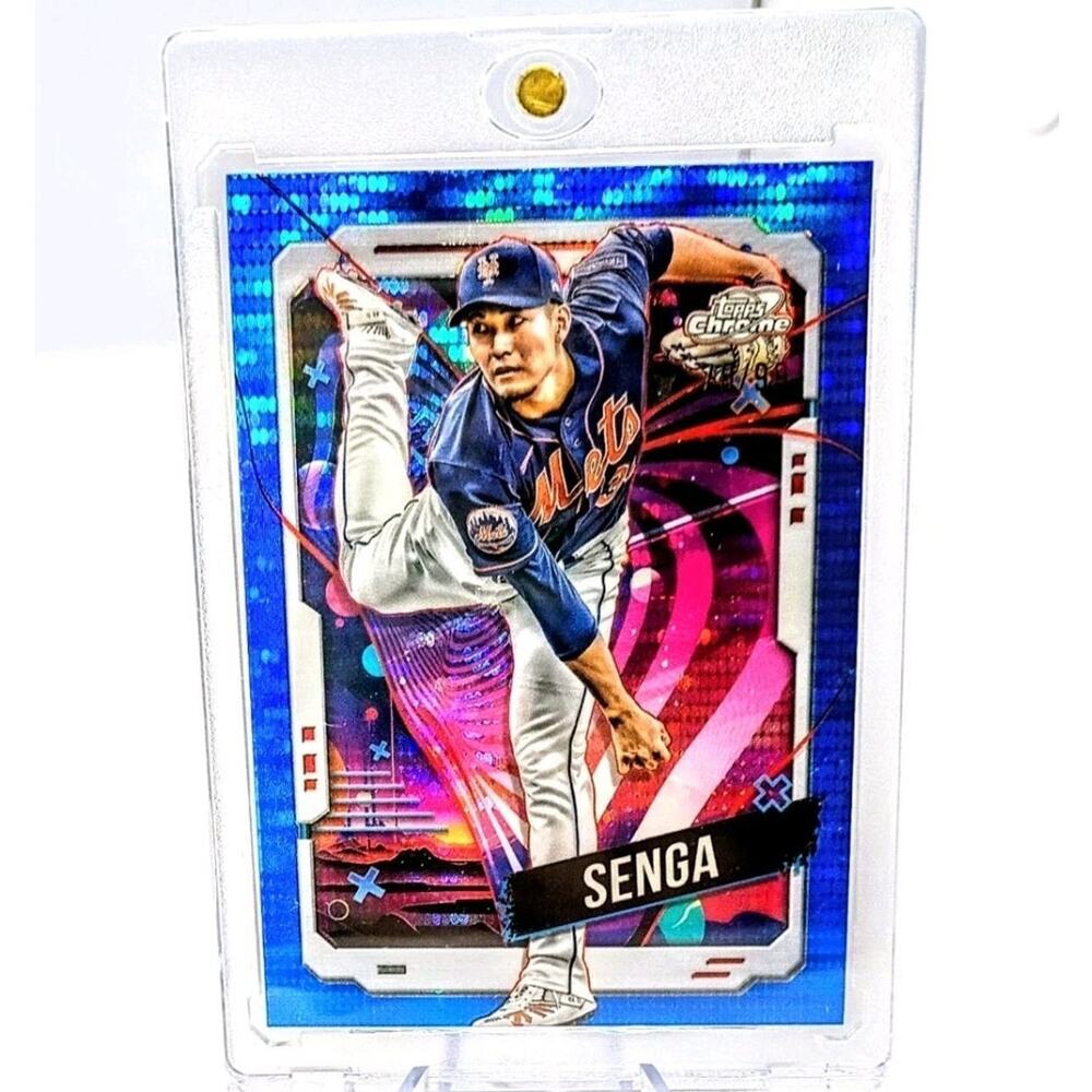2024 Topps Cosmic Chrome - Kodai Senga #156 Blue Moon Refractor SP 76/99